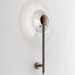 Lampada da parete in pelle Rullo