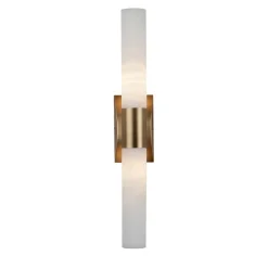 Lampada da parete in tubo di alabastro