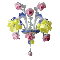 Lampada da parete in vetro multicolore Narciso AP
