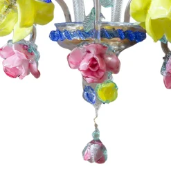 Lampada da parete in vetro multicolore Narciso AP