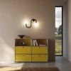 Lampada da parete Linfa nera