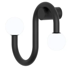 Lampada da parete Linfa nera