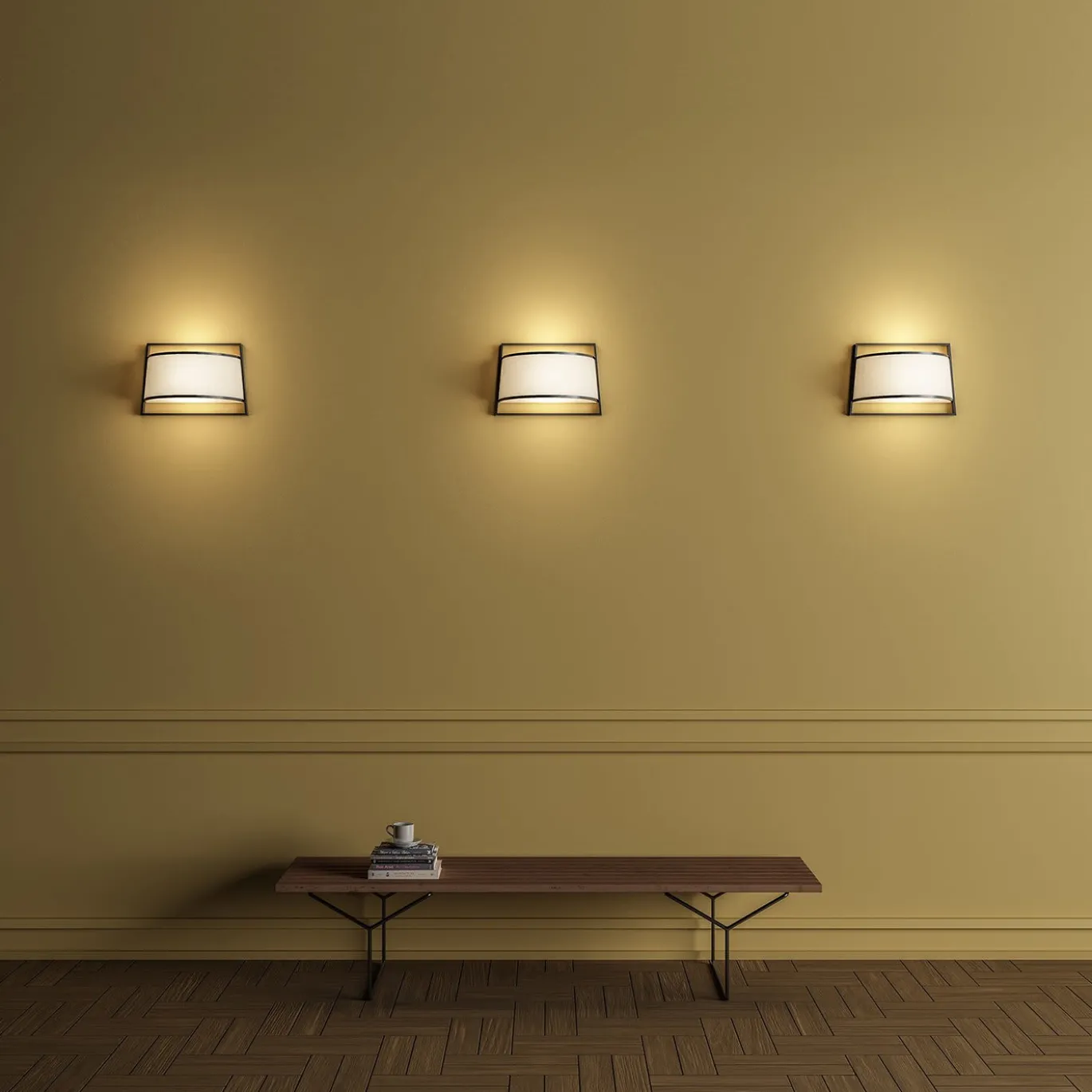 Lampada da parete Macao White di Corrado Dotti