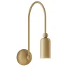 Lampada da parete Madame in ottone naturale