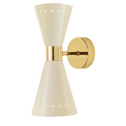Lampada da parete Megafono in ottone