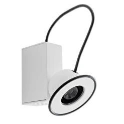 Lampada da parete Minibox Bianca di Gae Aulenti e Piero Castiglioni
