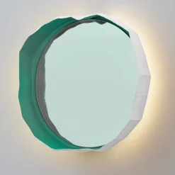 Lampada da parete Ninfea 50 verde di G. Botticelli & P. Paronetto