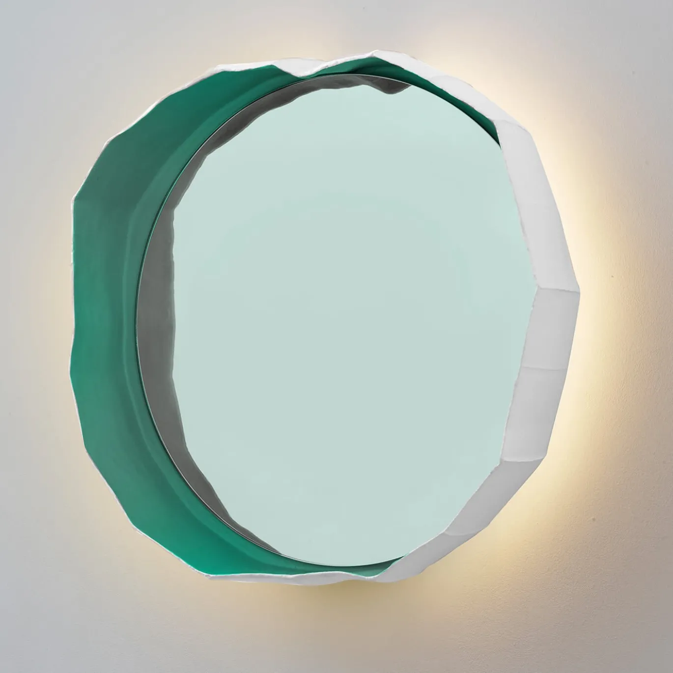 Lampada da parete Ninfea 50 verde di G. Botticelli & P. Paronetto