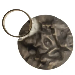 Lampada da parete Ondine rotonda in ottone brunito