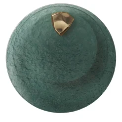 Lampada da parete Pine Shield in vetro verde