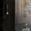 Lampada da parete regolabile in ottone dorato BRS02