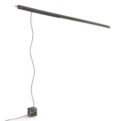 Lampada da pavimento a soffitto in marmo Quetzal Black&Golg