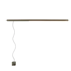 Lampada da pavimento a soffitto in marmo Quetzal Black&Golg