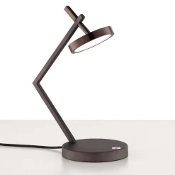 Lampada da scrivania in nichel nero Vector