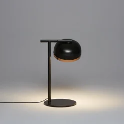 Lampada da scrivania Molly nera e oro
