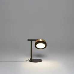 Lampada da scrivania Molly oro e nera