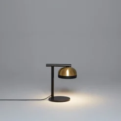 Lampada da scrivania Molly oro e nera