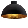 Lampada da soffitto Giove in foglia d'oro