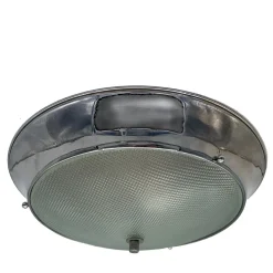 Lampada da soffitto in ottone cromato