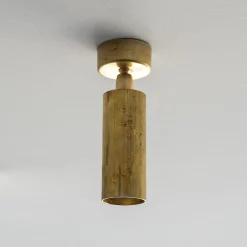 Lampada da soffitto in ottone dorato Micro Kyle Pl