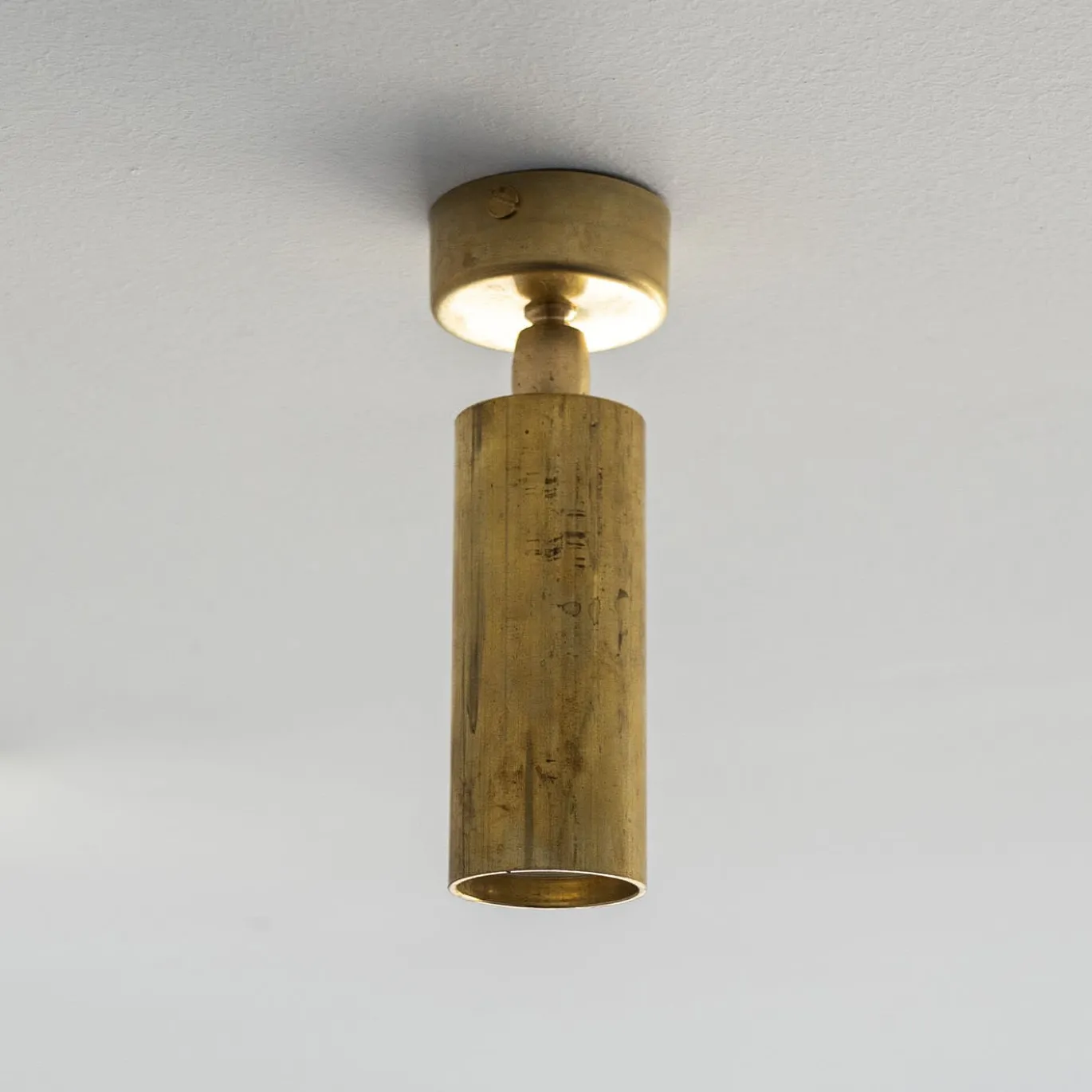 Lampada da soffitto in ottone dorato Micro Kyle Pl