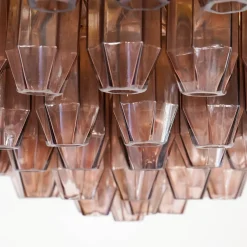 Lampada da soffitto in vetro ametista Prismatico