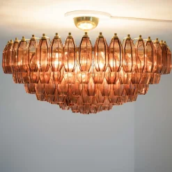 Lampada da soffitto in vetro ametista Prismatico