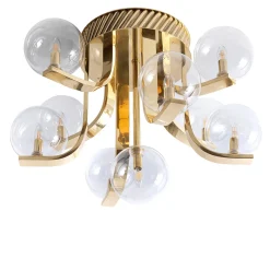 Lampada da soffitto in vetro trasparente Bubble di Studio Bojola
