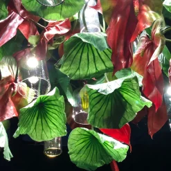 Lampada da soffitto rotonda piccola Flower Power Red Anthurium
