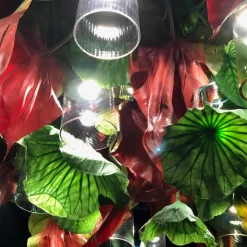 Lampada da soffitto rotonda piccola Flower Power Red Anthurium