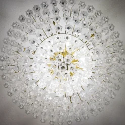 Lampada da soffitto trasparente a 12 luci Prismatico