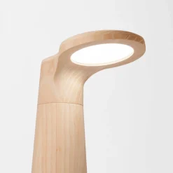 Lampada da studio in frassino bianco