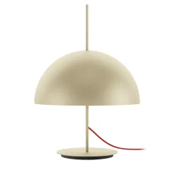 Lampada da tavolo ABT02 in ottone dorato con cavo rosso