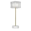Lampada da tavolo Accordéon Battery White Prisma di Marc Sadler