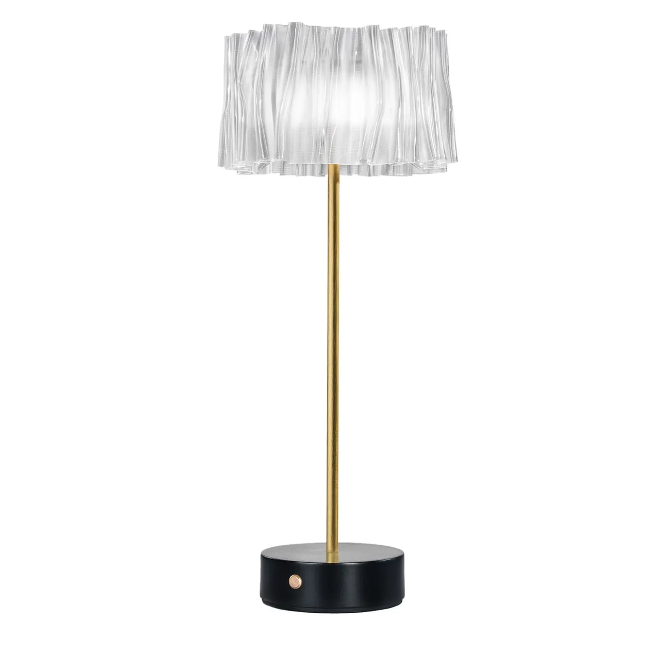 Lampada da tavolo Accordéon Battery Black Prisma di Marc Sadler