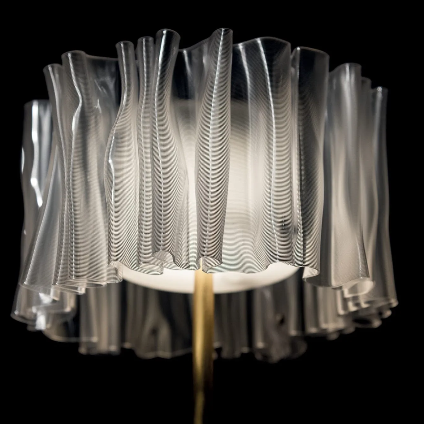 Lampada da tavolo Accordéon Battery Black Prisma di Marc Sadler