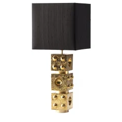 Lampada da tavolo Adam in ceramica oro