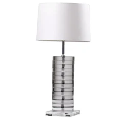 Lampada da tavolo ad anello in ottone