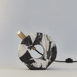 Lampada da tavolo a disco Voyager Grand Antique
