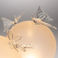 Lampada da Tavolo a LED in Vetro Trilli Farfalle