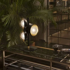 Lampada da tavolo a 4 luci Muse di Corrado Dotti