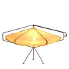Lampada da tavolo a nido d'ape con paralume in cotone