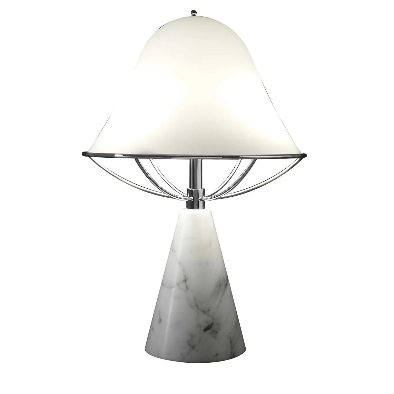 Lampada da tavolo Anita in marmo di Carrara di Lorenza Bozzoli