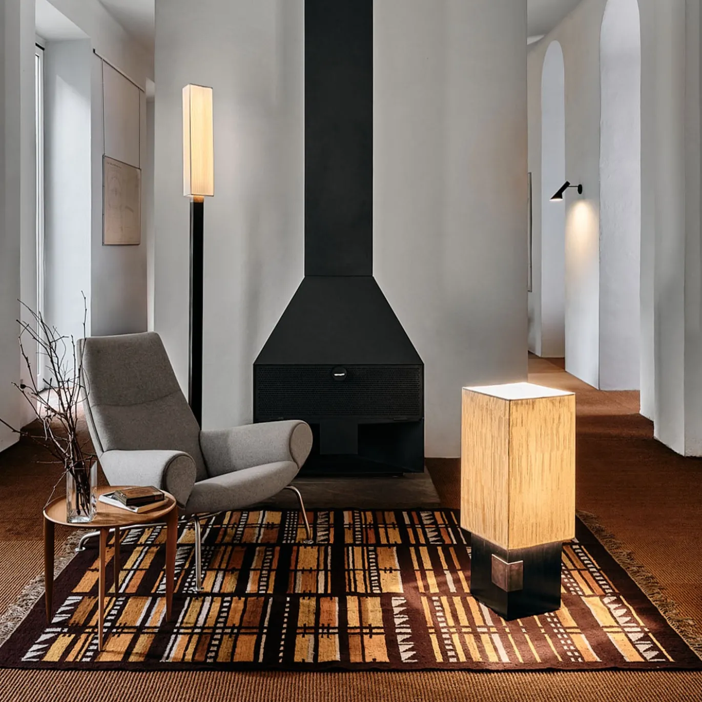 Lampada da tavolo a sensore sinistro Orphée Noir