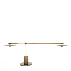 Lampada da Tavolo Atollo in Ottone