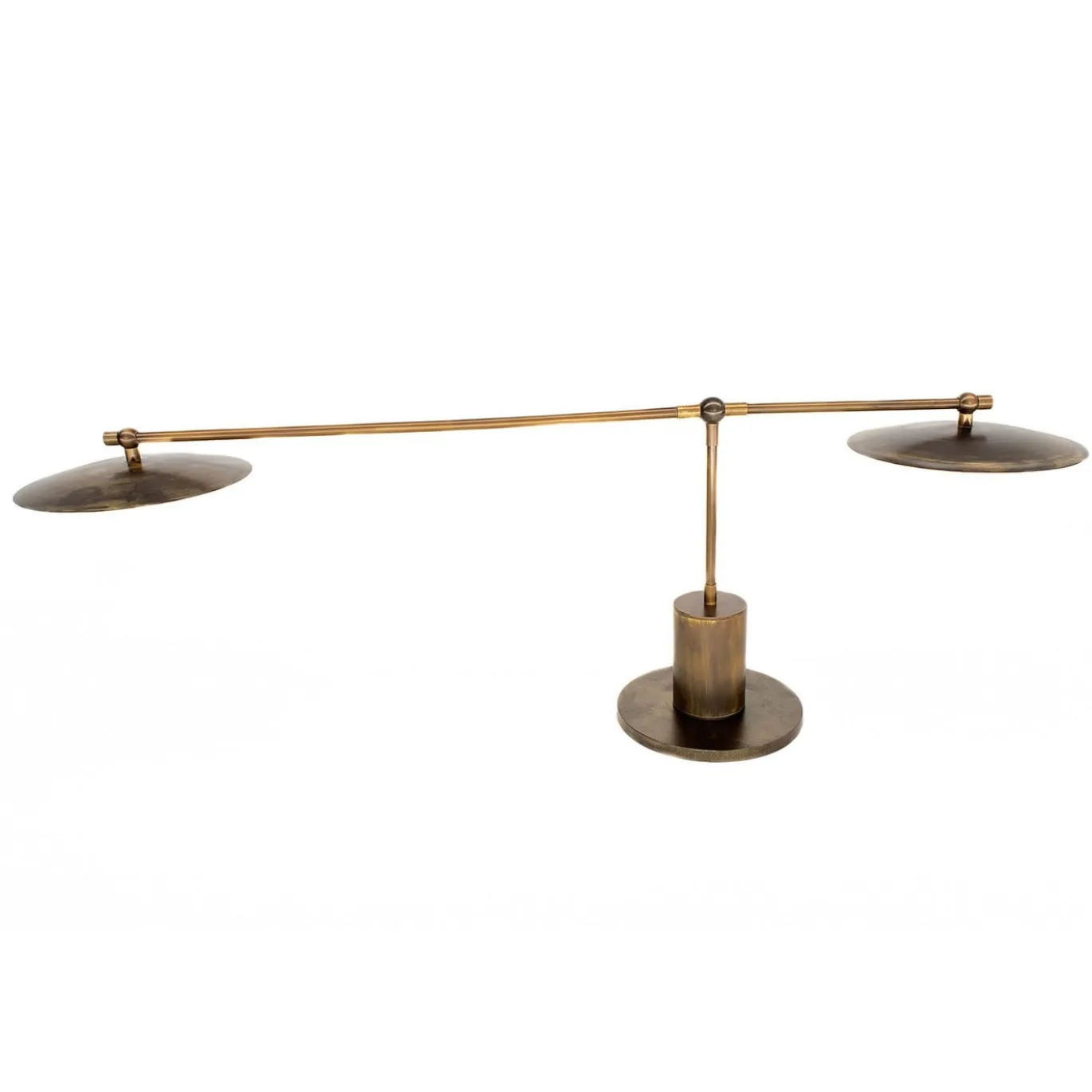 Lampada da Tavolo Atollo in Ottone