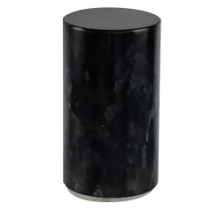 Lampada da tavolo Aureo in pietra di cristallo nera