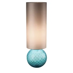Lampada da tavolo Balloton Aqua con paralume