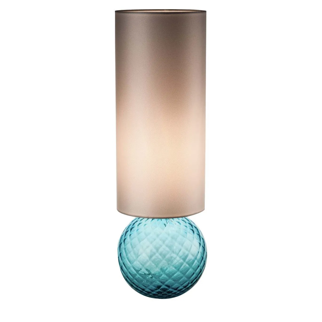 Lampada da tavolo Balloton Aqua con paralume