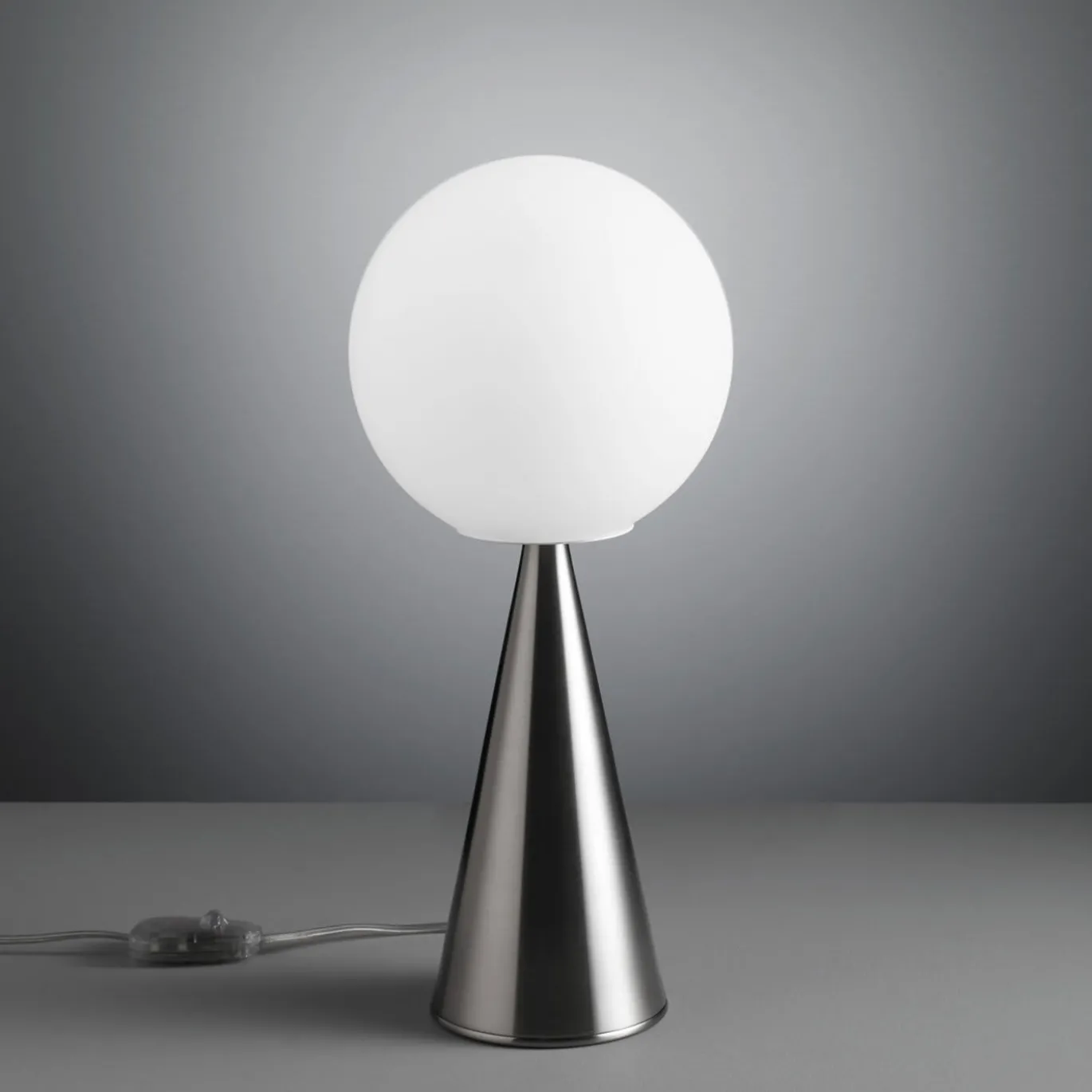Lampada da tavolo Bilia in nichel di Gio Ponti